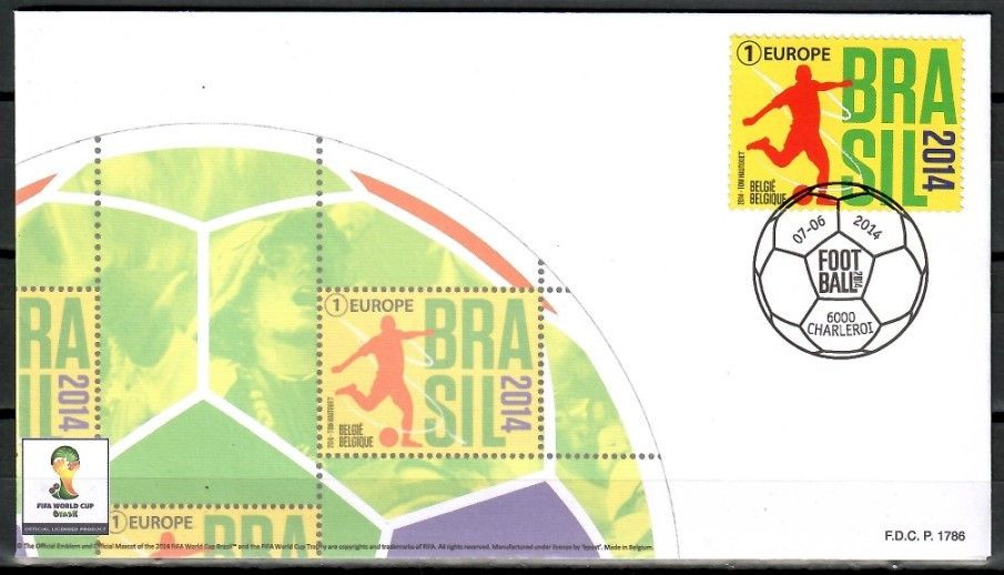 Znaczek Belgia 2014 Mi 4468 FDC