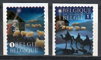 Znaczek Belgia 2013 Mi 4424-4425D Czyste **