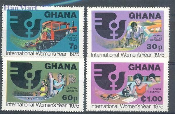 Znaczek Ghana 1975 Mi 605-608 Czyste **