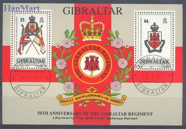 Znaczek Gibraltar 1989 Mi bl 12 Stemplowane