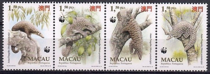 Znaczek Makau 1995 Mi 795-798 Czyste **