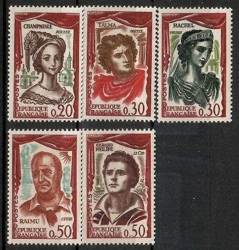 Znaczek Francja 1961 Mi 1355-1359 Czyste **