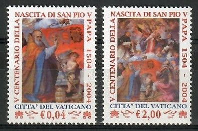 Znaczek Watykan 2004 Mi 1482-1483 Czyste **