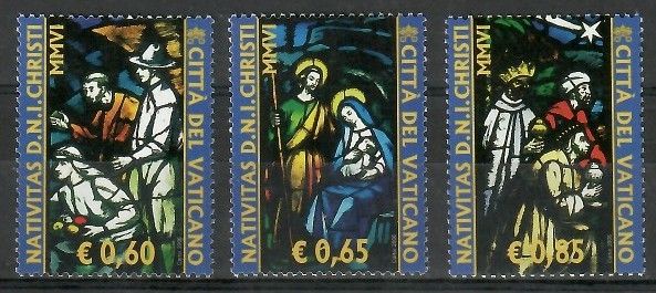 Znaczek Watykan 2006 Mi 1566-1568 Czyste **