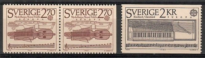 Znaczek Szwecja 1985 Mi 1328-1329 Czyste **