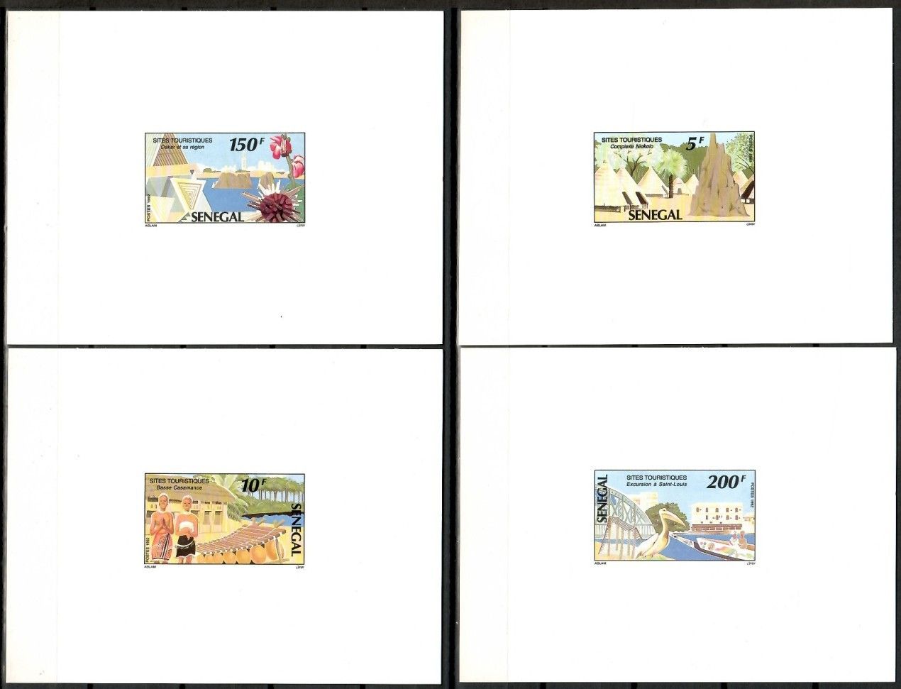 Znaczek Senegal 1992 Mi LX 1191-1194B Czyste **
