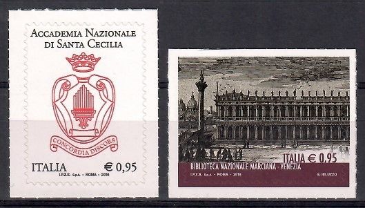 Znaczek Włochy 2016 Mi 3946-3947 Czyste **