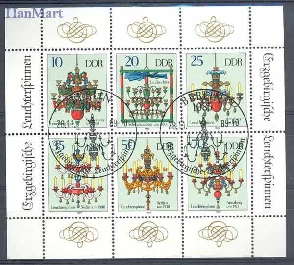 Znaczek NRD / DDR 1989 Mi 3289-3294 Stemplowane