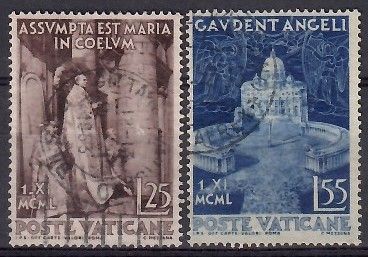 Znaczek Watykan 1951