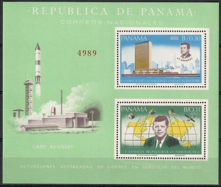 Znaczek Panama 1966 Mi bl 61 Czyste **