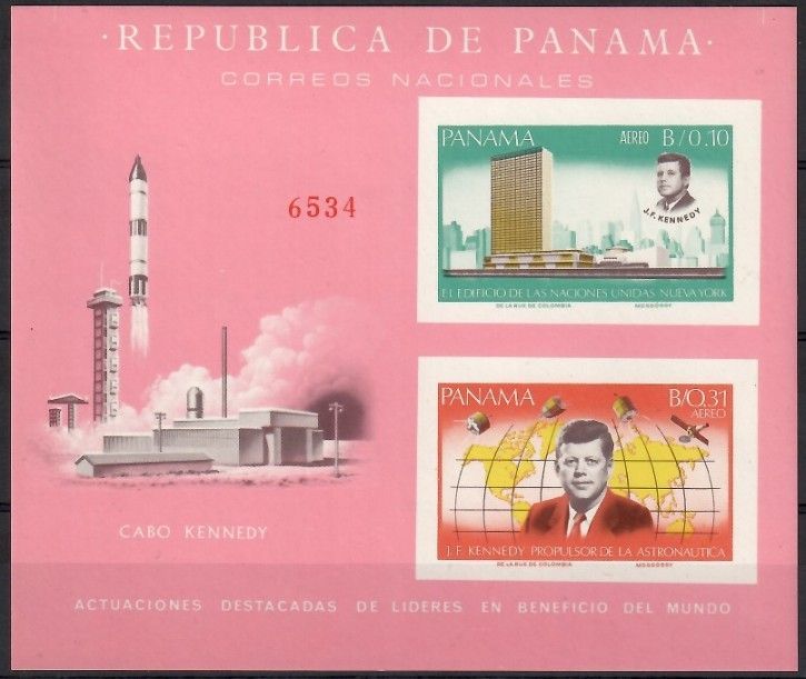 Znaczek Panama 1966 Mi bl 62 Czyste **