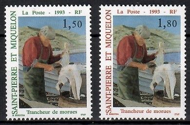 Znaczek Saint Pierre i Miquelon 1993 Mi 652-653 Czyste **