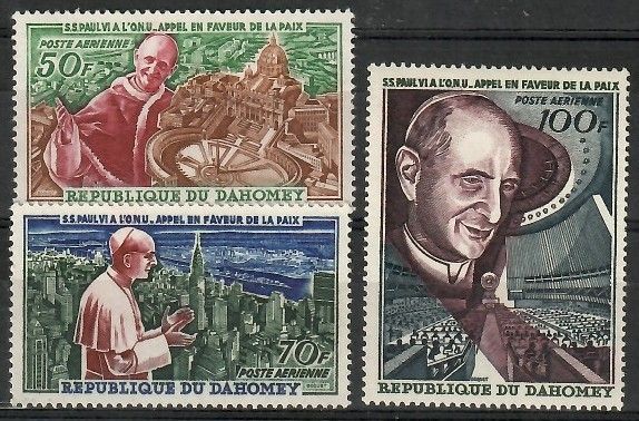 Znaczek Dahomej 1966 Mi 282-284 Czyste **