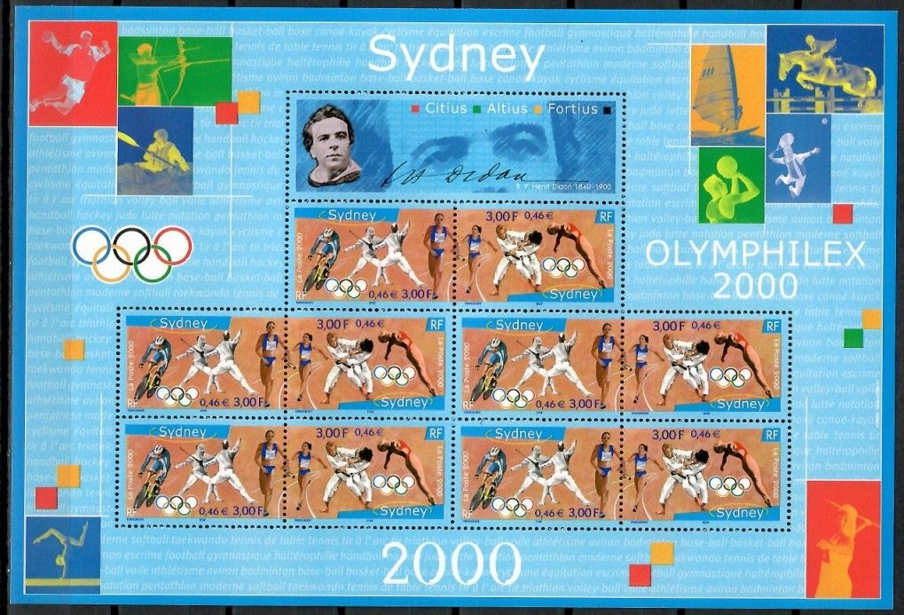 Znaczek Francja 2000 Mi ark 3481-3482 Czyste **