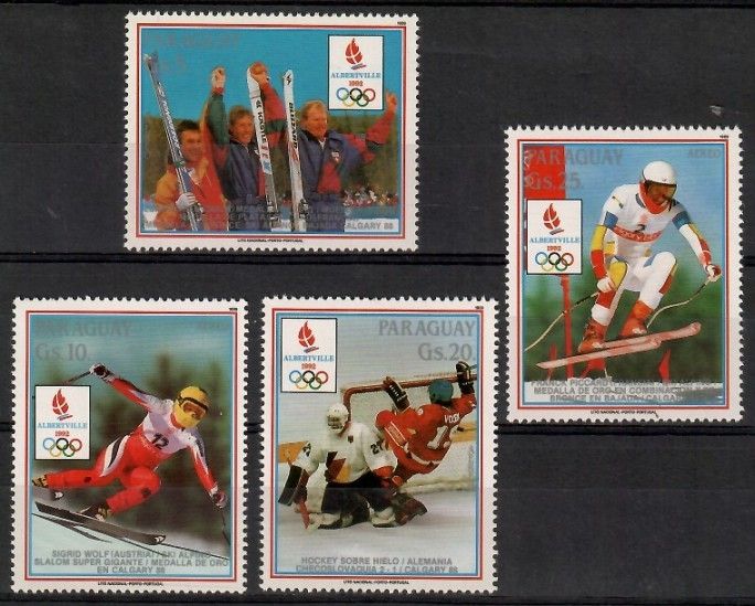 Znaczek Paragwaj 1989 Mi 4316-4319 Czyste **