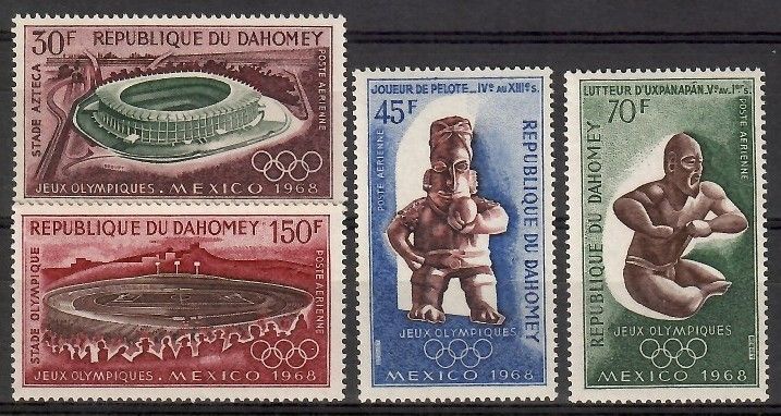 Znaczek Dahomej 1968 Mi 360-363 Czyste **