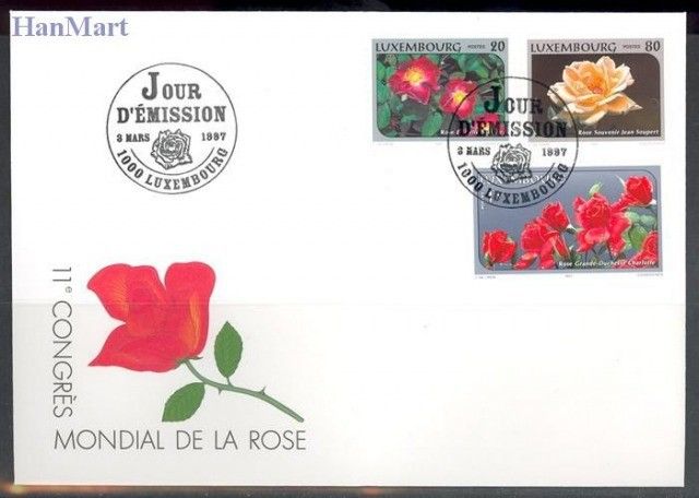 Znaczek Luksemburg 1997 Mi 1411-1413 FDC