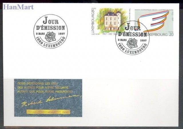 Znaczek Luksemburg 1997 Mi 1416-1417 FDC