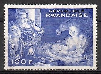 Znaczek Rwanda 1969 Mi 350A Czyste **