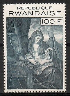 Znaczek Rwanda 1971 Mi 464A Czyste **