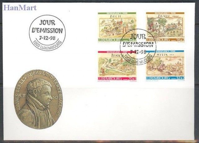 Znaczek Luksemburg 1998 Mi 1460-1463 FDC