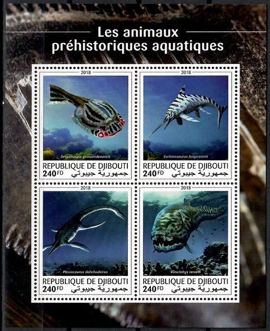Znaczek Dżibuti 2018 Mi ark 2522-2525 Czyste **