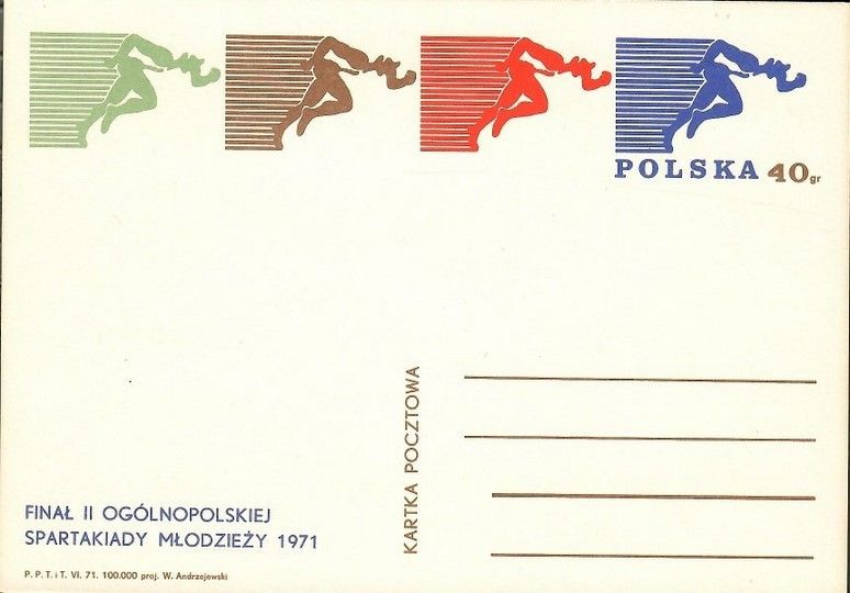 Znaczek Polska 1971 Fi Cp 496 Całostka pocztowa