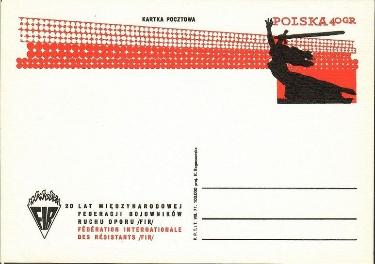 Znaczek Polska 1971 Fi Cp 498 Całostka pocztowa