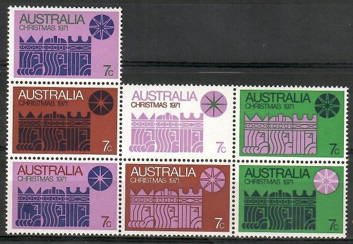 Znaczek Australia 1971 Mi 479-485 Czyste **