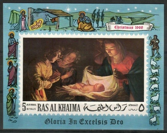 Znaczek Ras Al Khaimah 1968 Mi bl 50A Czyste **