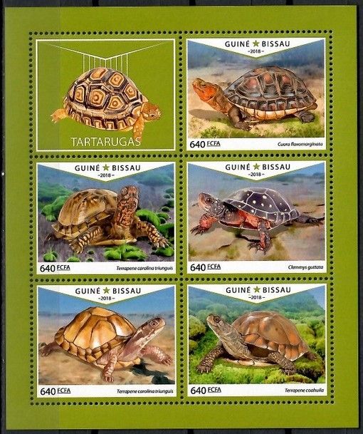 Znaczek Gwinea Bissau 2018 Mi ark 9983-9987 Czyste **