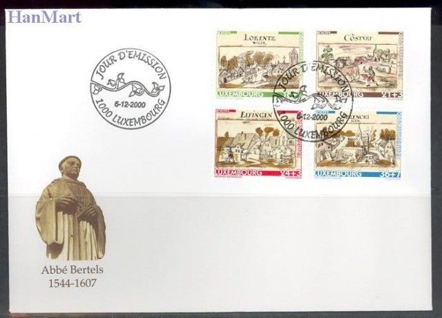 Znaczek Luksemburg 2000 Mi 1518-1521 FDC