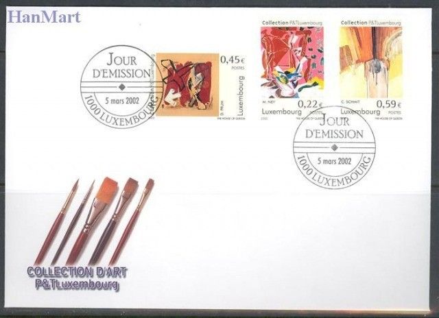 Znaczek Luksemburg 2002 Mi 1559-1561 FDC