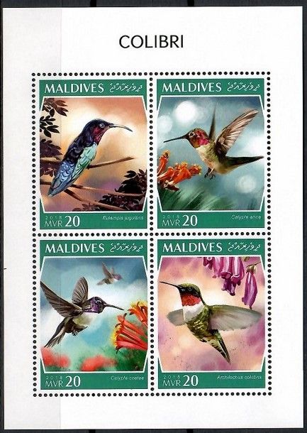 Znaczek Malediwy 2018 Mi ark 8015-8018 Czyste **