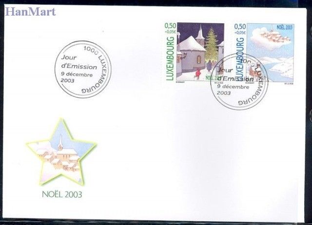 Znaczek Luksemburg 2003 Mi 1620-1621 FDC