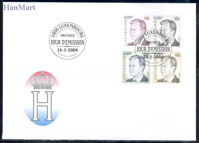 Znaczek Luksemburg 2004 Mi 1636-1639 FDC