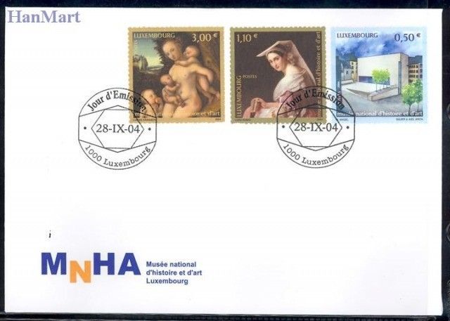 Znaczek Luksemburg 2004 Mi 1646-1648 FDC