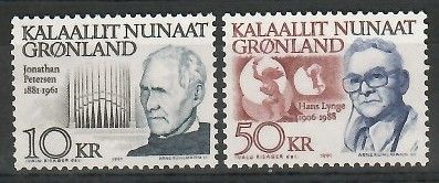 Znaczek Grenlandia 1991 Mi 221-222 Czyste **