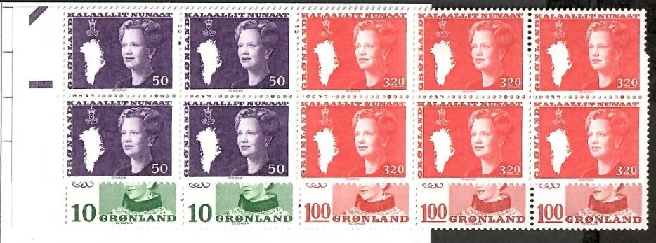 Znaczek  Grenlandia 1989 Mi mh 1 Czyste **