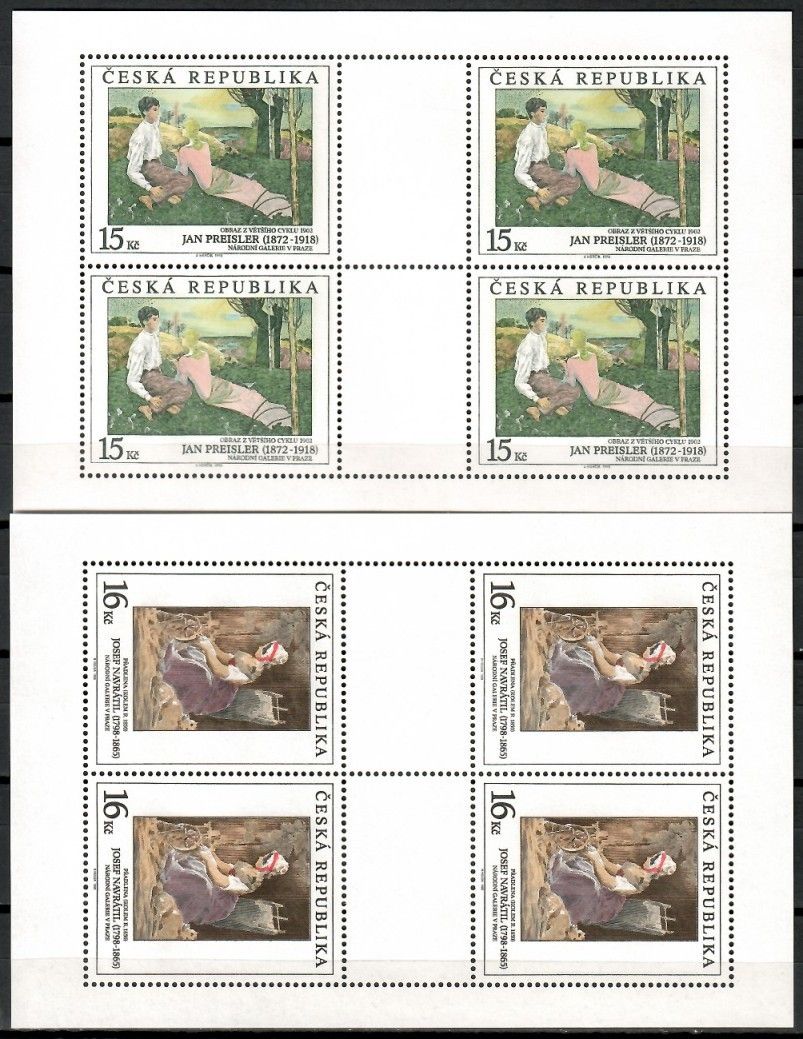 Znaczek Czechy 1998 Mi ark 201-202 Czyste **