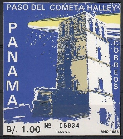 Znaczek Panama 1986 Mi bl 123 Czyste **
