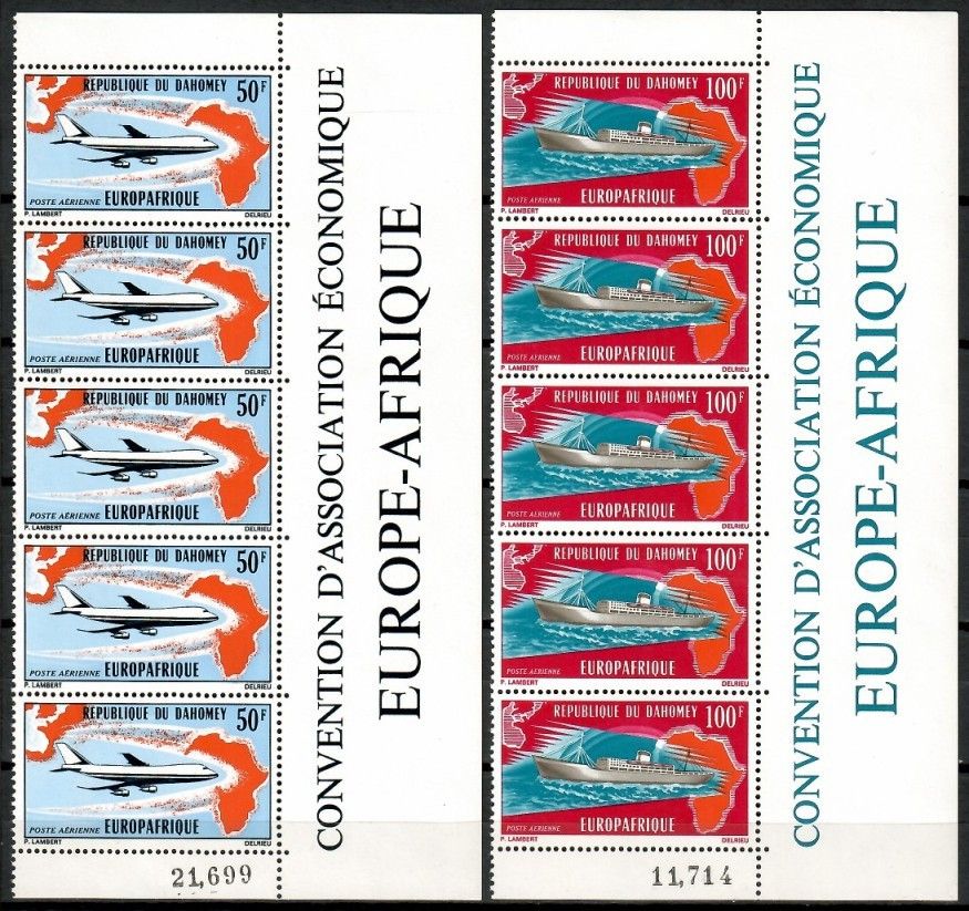 Znaczek Dahomej 1971 Mi 454-455 Czyste **