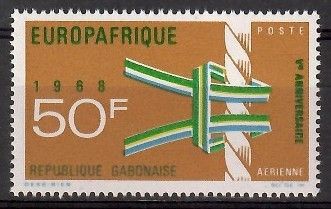 Znaczek Gabon 1968 Mi 304 Czyste **