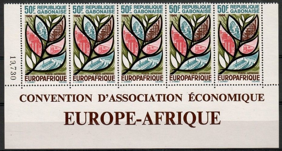 Znaczek Gabon 1966 Mi 250 Czyste **