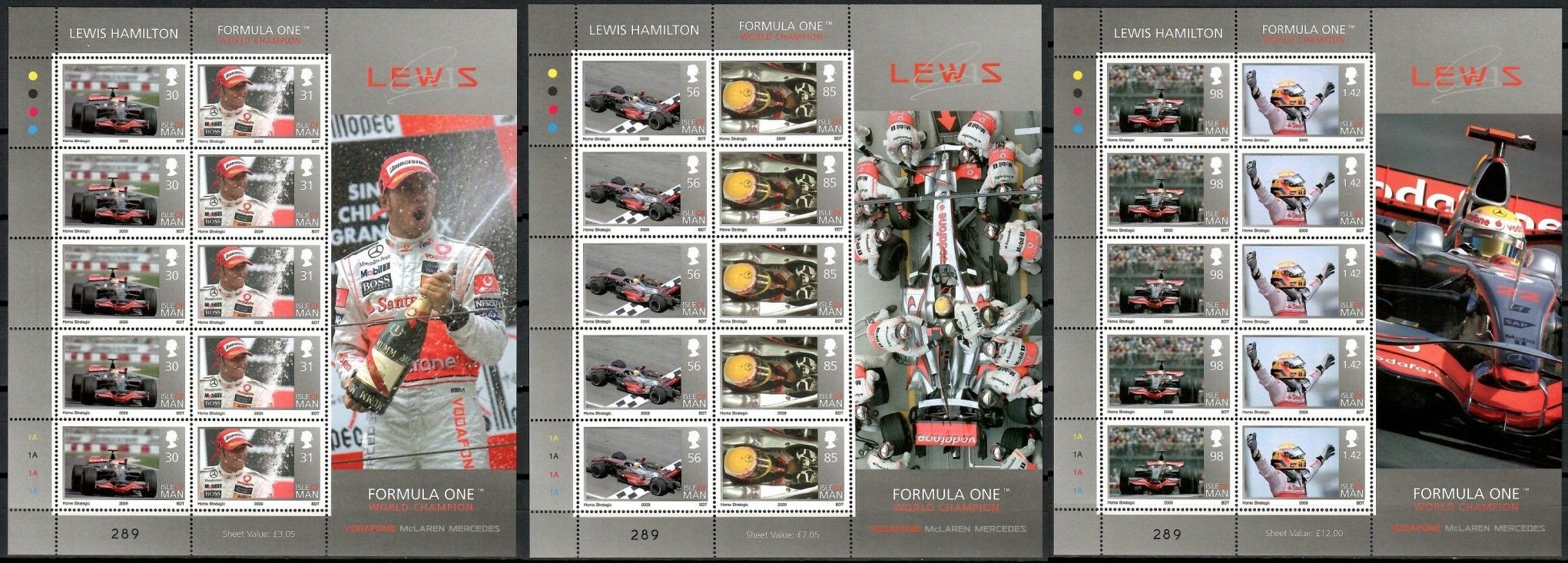 Znaczek Wyspa Man 2009 Mi ark 1493-1498 Czyste **