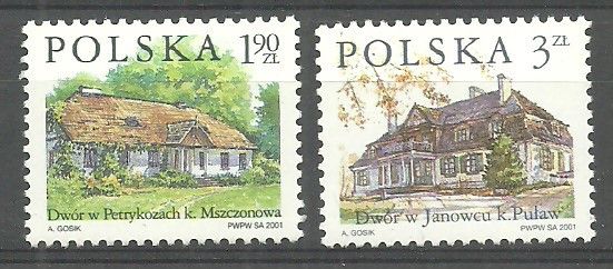 Znaczek Polska 2001 Mi 3881-3882 Fi 3731-3732 Czyste **