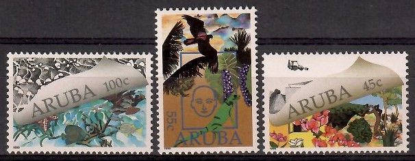 Znaczek Aruba 1990 Mi 70-72 Czyste **