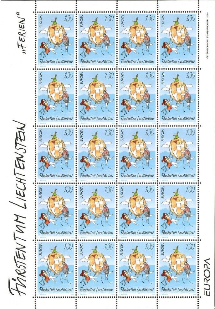 Znaczek Liechtenstein 2004 Mi ark 1340 Czyste **