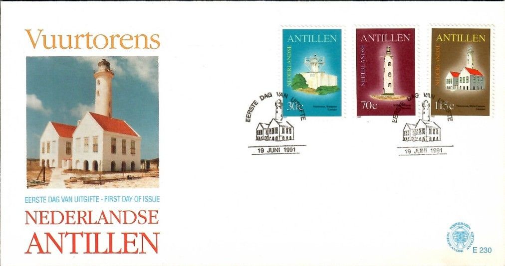 Znaczek Antyle Holenderskie 1991 Mi 723-725 FDC