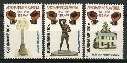 Znaczek Surinam 1988 Mi 1268-1270 Czyste **